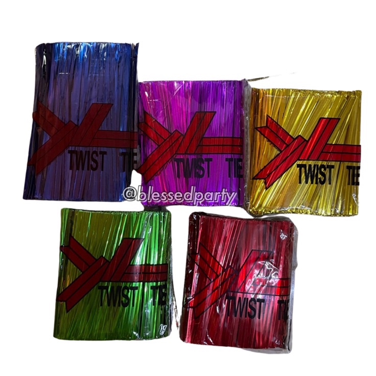 

DISKON SPESIAL PITA KAWAT PARSEL PARCEL HAMPERS PENGIKAT PLASTIK 5PCS BANYAK WARNA