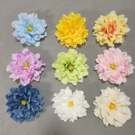 Kepala Bunga - Peony Gerigi 12 cm Artificial Flower Kain Besar Peoni Hibiscus Carnation Dianthus Ros