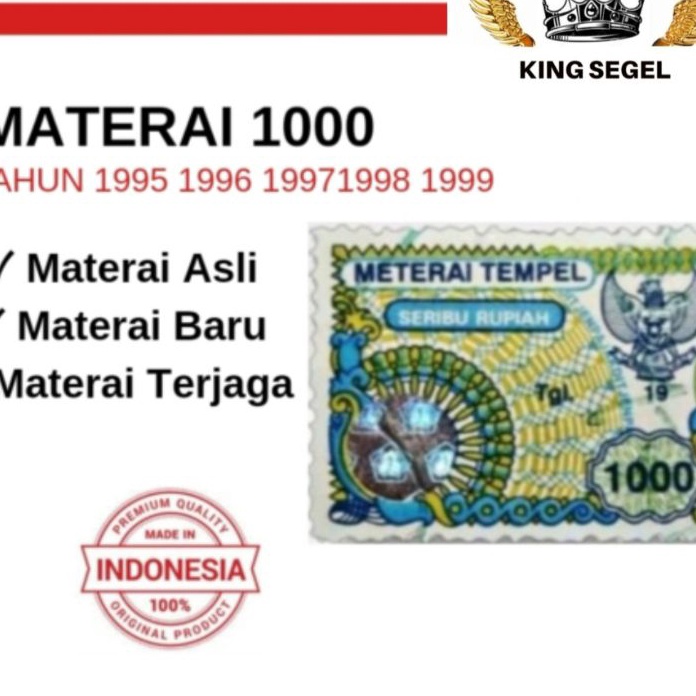 

Bonus MATERAI 1 TAHUN 1995 1996 1997 1998 1999