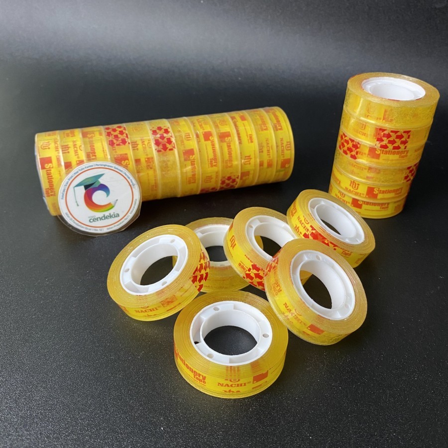 

Isolasi Bening NACHI 0.5 Inch Inci 12 mm x 72 yard - 1 pcs