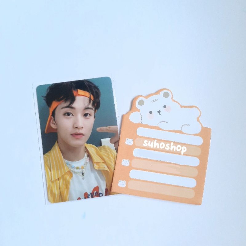 photocard mark yoghurt shake withmuu starchatting istj pc nct dream