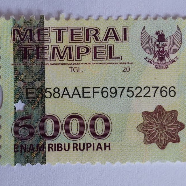

Khusus materai6 asli orinal tahun 215 22