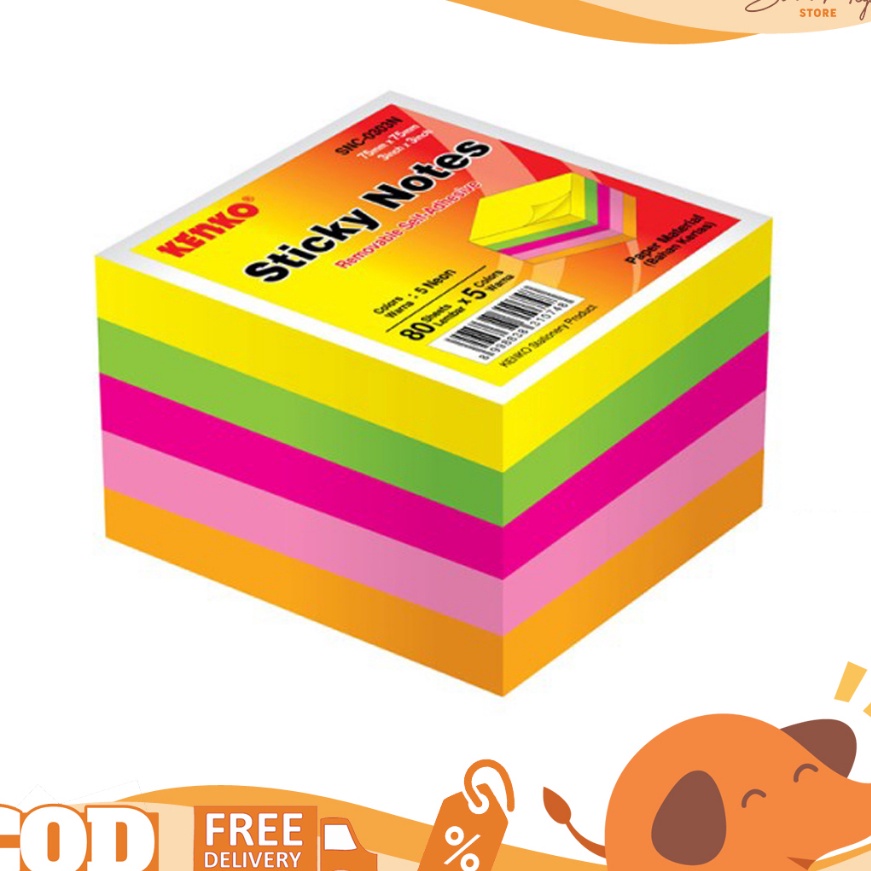 

Langka Kenko Sticky Notes Cube SNC33N Memo Sticky Note