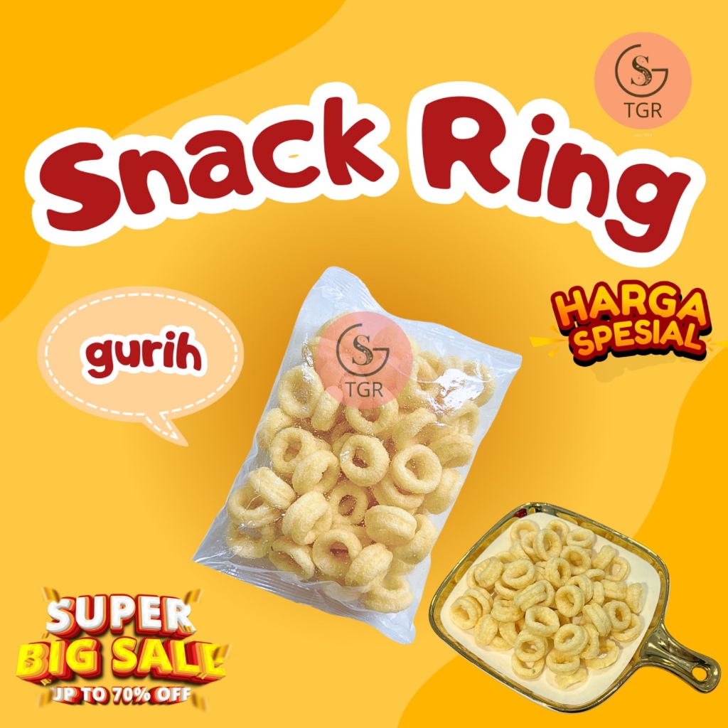 

1 Bungkus Snack Ring Cemilan Ringan Variasi Rasa