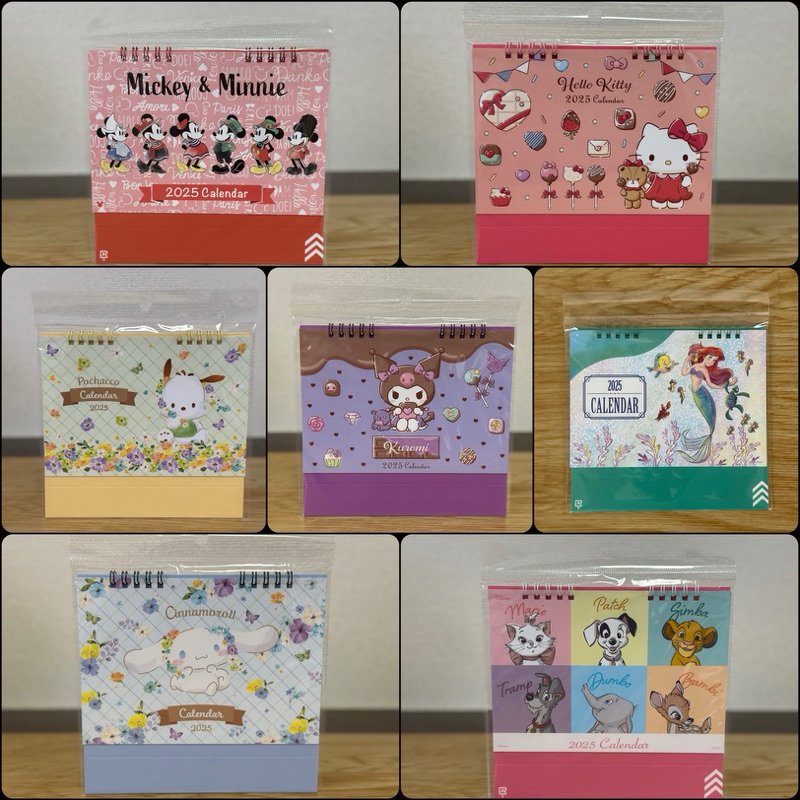 

[Daiso] Disney/Sanrio Calendar 2025