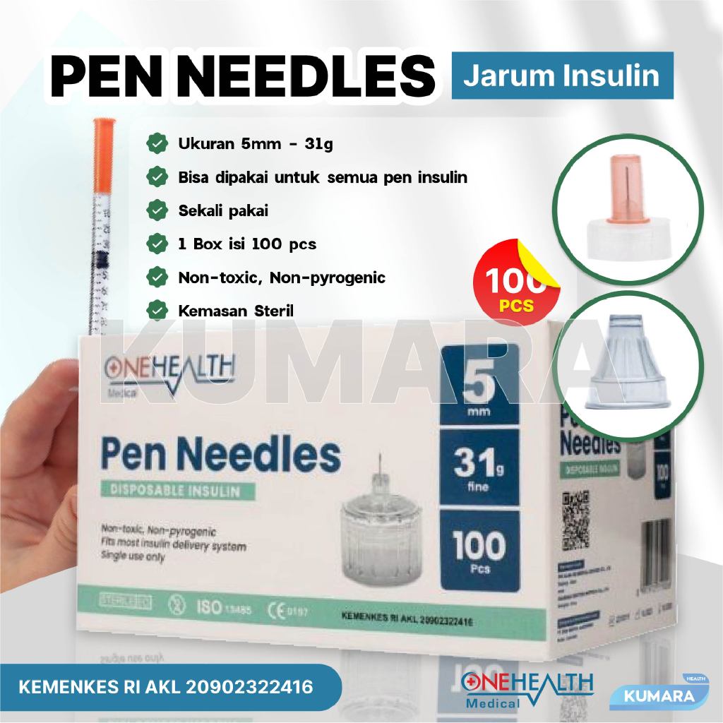 ONEHEALTH - Jarum Insulin / Insulin Pen Needle Box