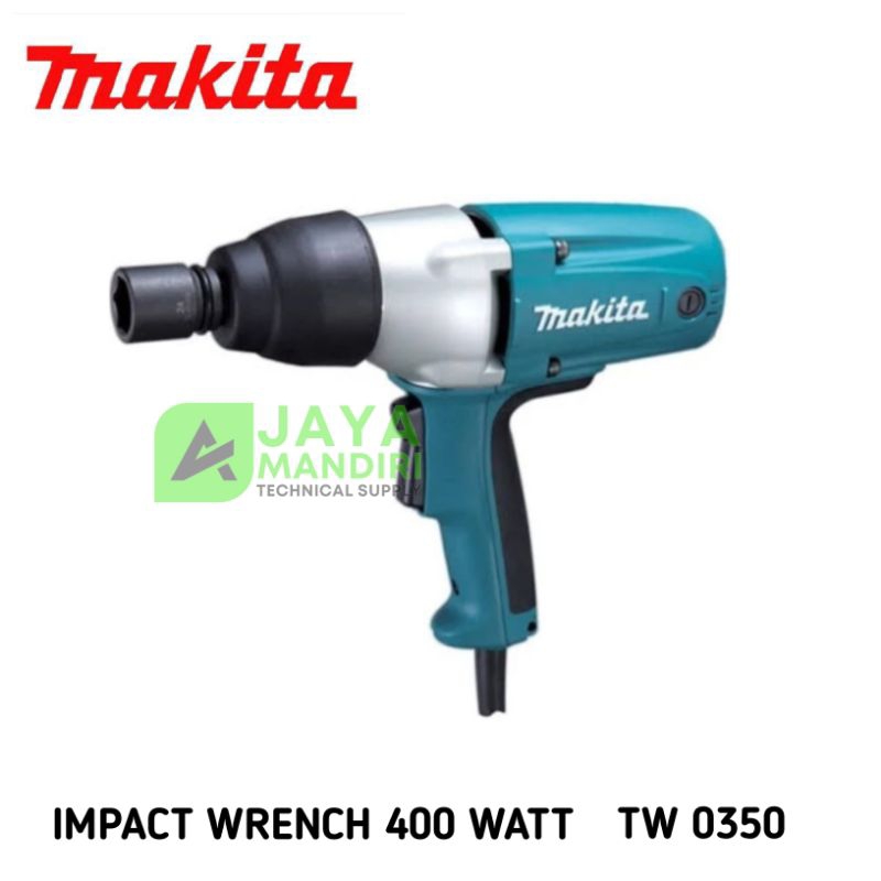Mesin Impact Wrench MAKITA TW 0350 Mesin Pembuka Baut Listrik 400 Watt