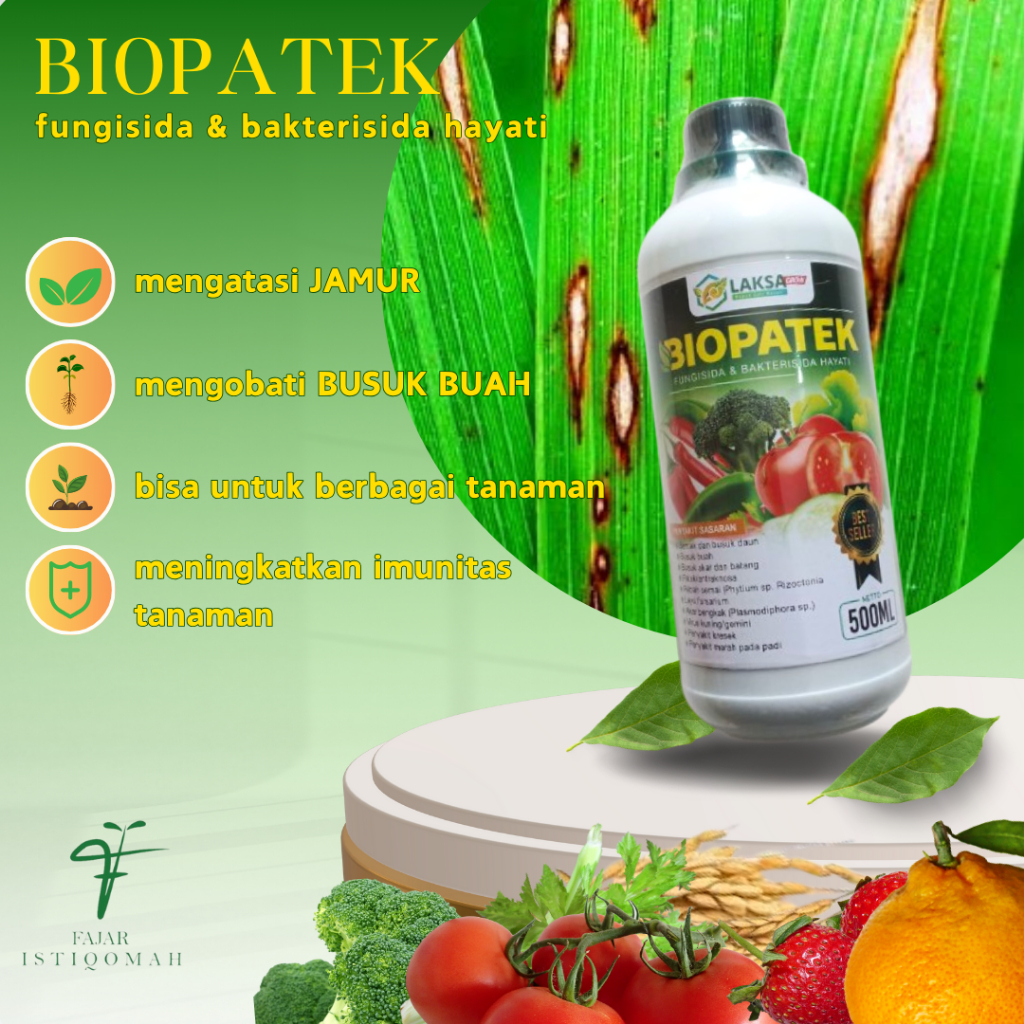 OBAT BLAST PADI BIOPATEK 500ml, obat blast pada padi ampuh, obat blast padi, obat blas padi