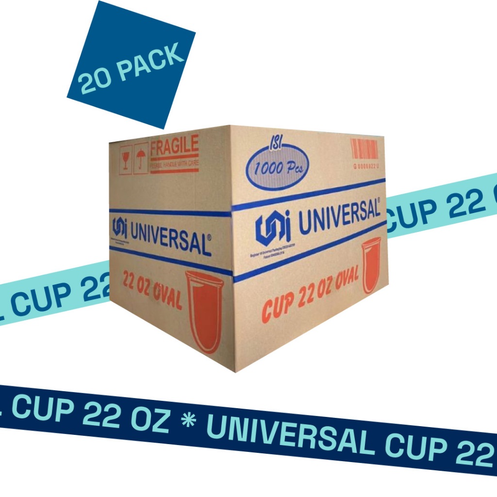 Universal Gelas 22 Oz Oval 1 Dus