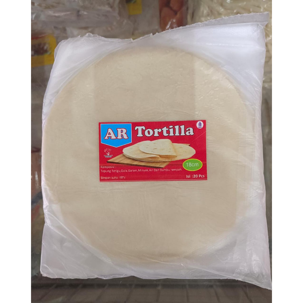 

Tortila kulit kebab 18cm isi 20pcs / tortilla frozen