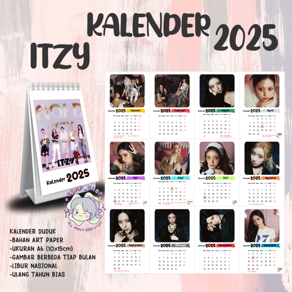 

KALENDER DUDUK 2025 KPOP ITZY