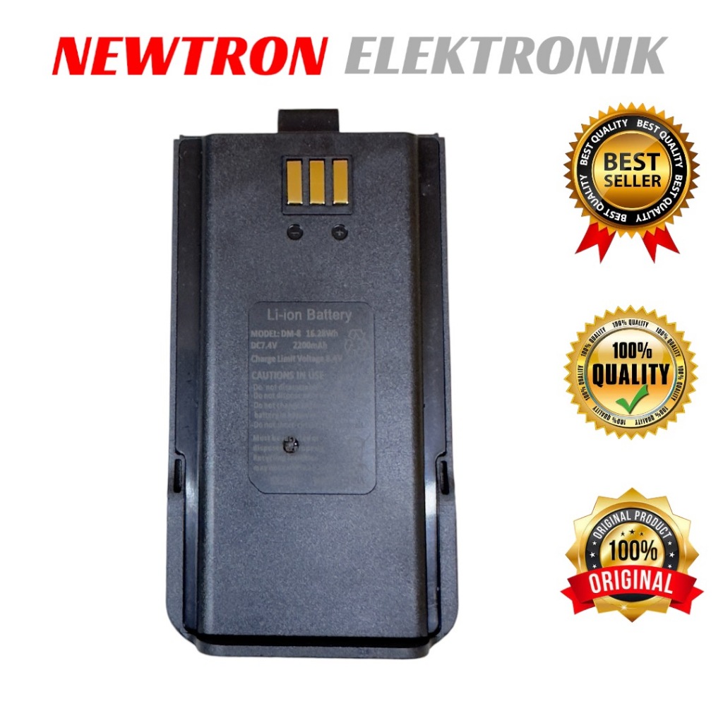 Baterai HT Baofeng BF-H6 Original Asli Battery Li-ion BFH6 DM1801 DM-1801 DR-1801UV DR1801UV Pofung