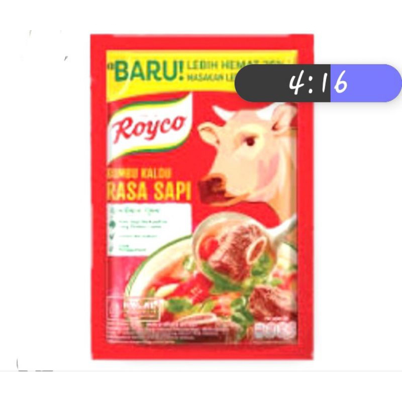 

kaldu sapi merk royco kemasan besar 220gr , lezat