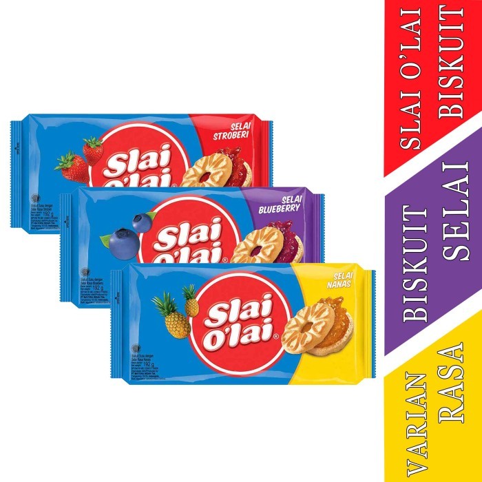 

slai olai strawberry 192g - slai olai biskuit selai all variant