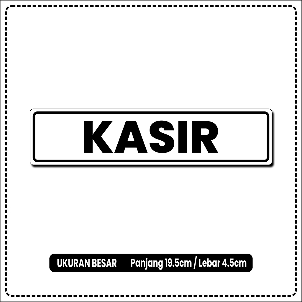 

KASIR STIKER BAHAN VINYL ANTI AIR