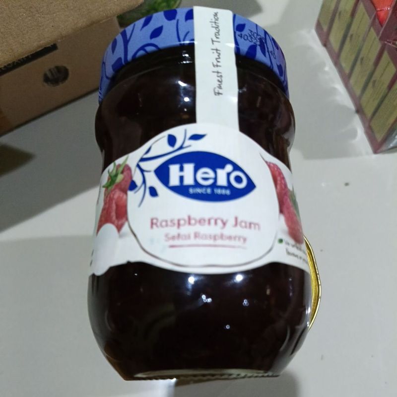 

Hero selai raspberry jam 340g