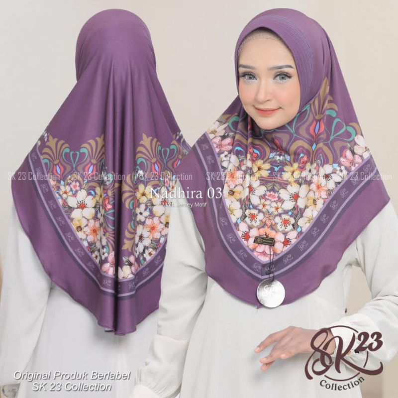 JILBAB MOTIF NADHIRA 03 ORI SK23 COLLECTION