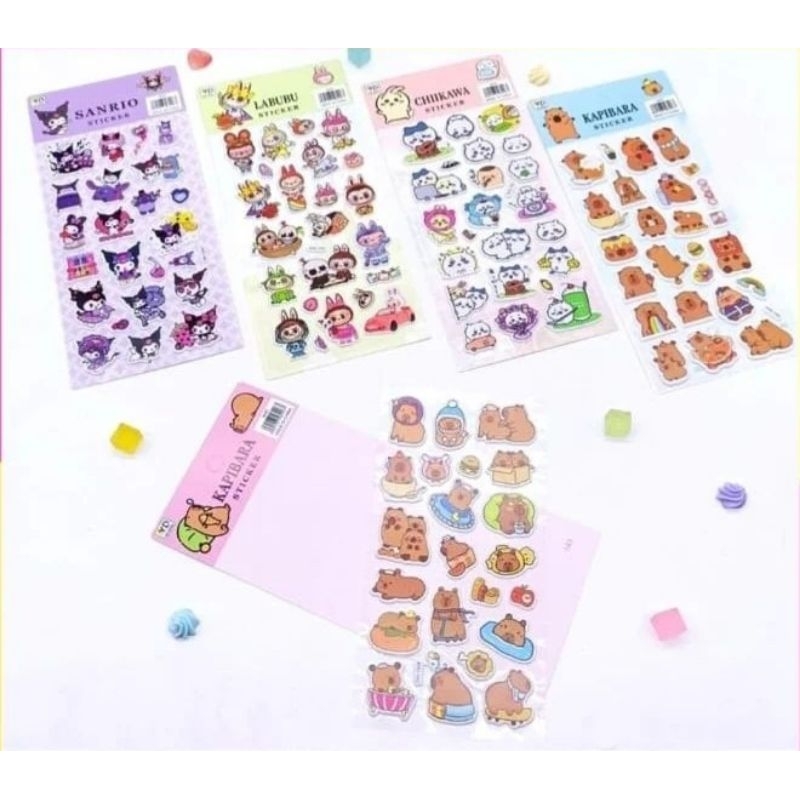 

COD STICKER TIMBUL LABUBU CAPYBARA CHIIKAWA