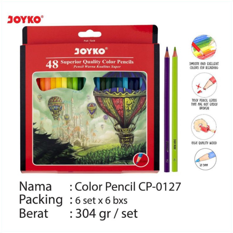 

KODE G97W PENSIL 48 WARNA JOYKO CP127 PENSIL WARNA JOYKO 48