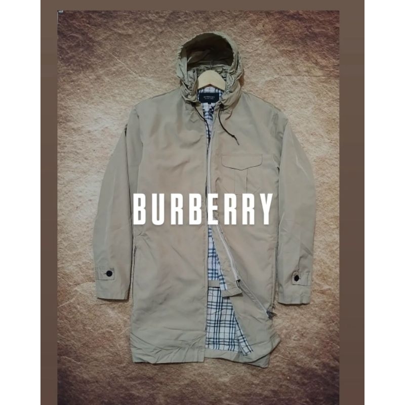 jaket casual BURBERRY bahan kanvas lembut duble inner berkelas bekas/second/preloved
