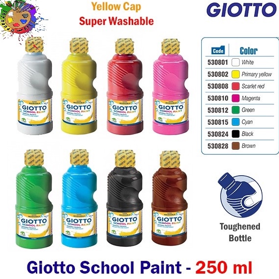 

KODE B39E GIOTTO School Paint Cat Air Poster Lukis Sekolah 25 ml Pilih warna Finger Paint Kids