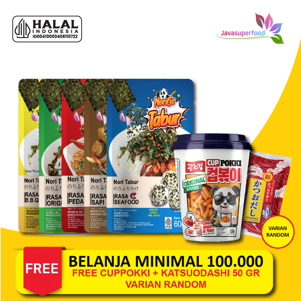 

Nori Tabur Rumput Laut Panggang 60g