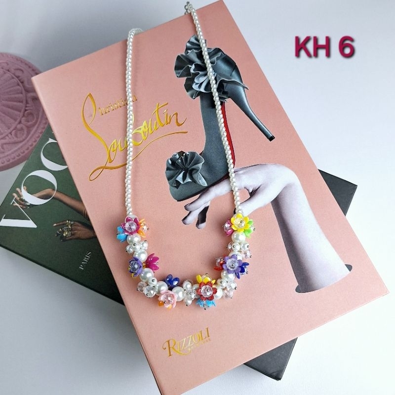 [GROSIR] 12pcs/1lusin Kalung Hijab Mutiara Neacklace Beads