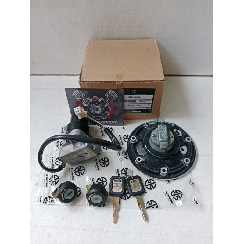 SET KUNCI KONTAK+KONTAK JOK KAWASAKI NINJA R S. SS/NINJA R/