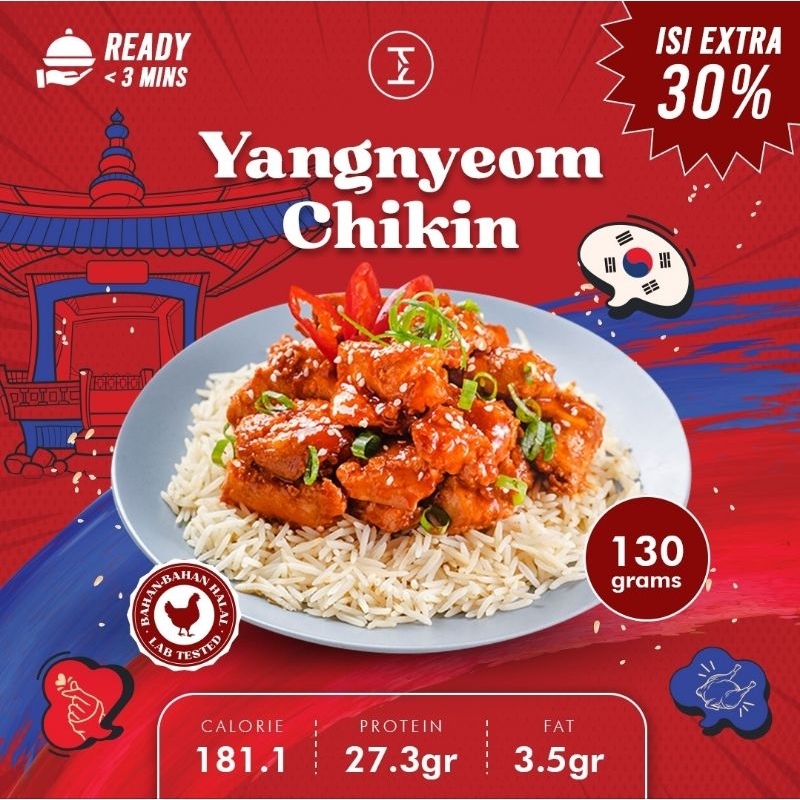 

Yangnyeom Chikin / Ayam Korea. Lauk Frozen Siap Masak (Meal Prep)