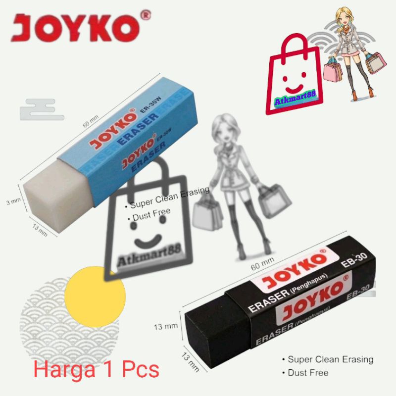 

( Per Pcs ) Penghapus Joyko ER - 30W & EB-30