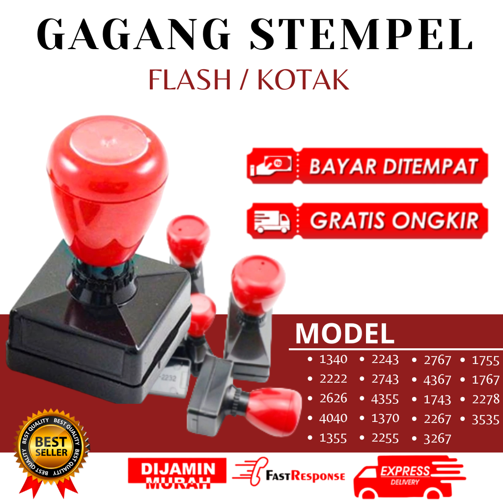 

Gagang Stempel Otomatis / Flash - Petak Standard