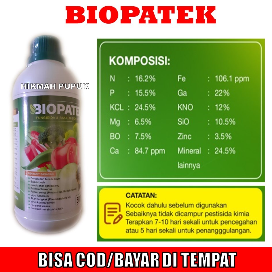 PROMO BIOPATEK Obat Semprot Cabe Obat Keriting Daun Cabe Paling Ampuh - Obat Cabe Keriting - Obat Da