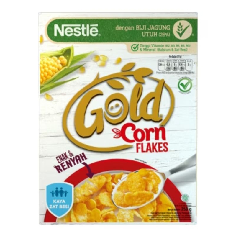 

Nestle Gold Corn Flake 250gr rijek kemasan. termurah!!!!!