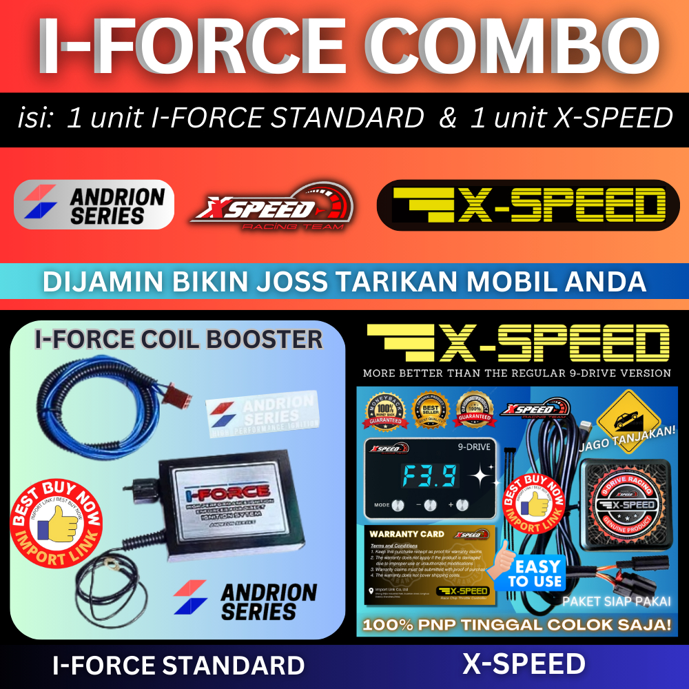 9 Drive Xspeed Andrion Iforce ultimate racing coil booster penguat pengapian koil busi balap mesin m