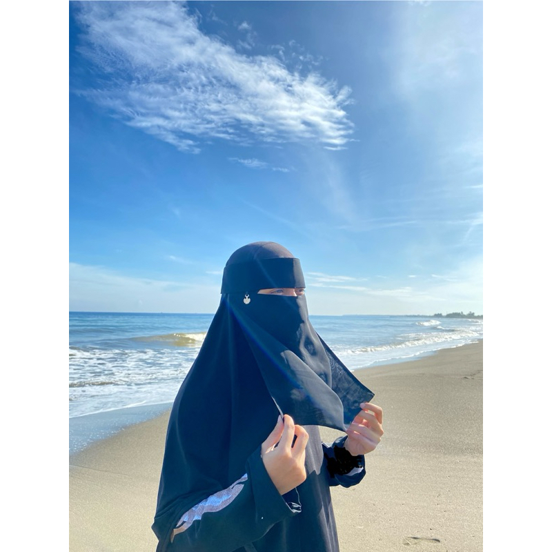NIQAB BEDOON ESSM 33 CM || PONI || LIONTIN ORI SAUDI |