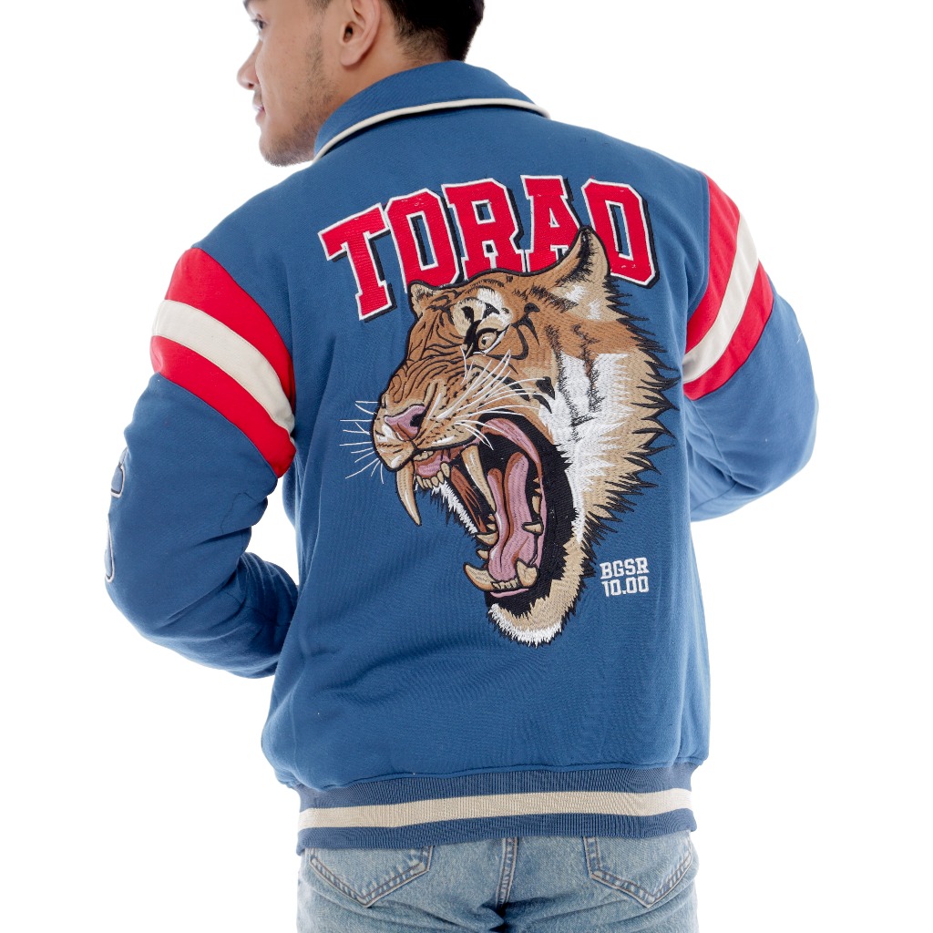 Jaket Varsity Pria ful bordir / jaket Baseball / Jacket Bordir Macan Premium