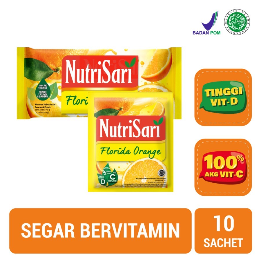 

NutriSari Florida Orange isi 10 Sachet