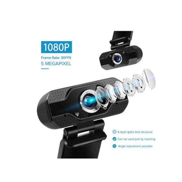 V8 Webcam Full HD 1080P Dengan Mikrofon Webcam FULL HD 1080P