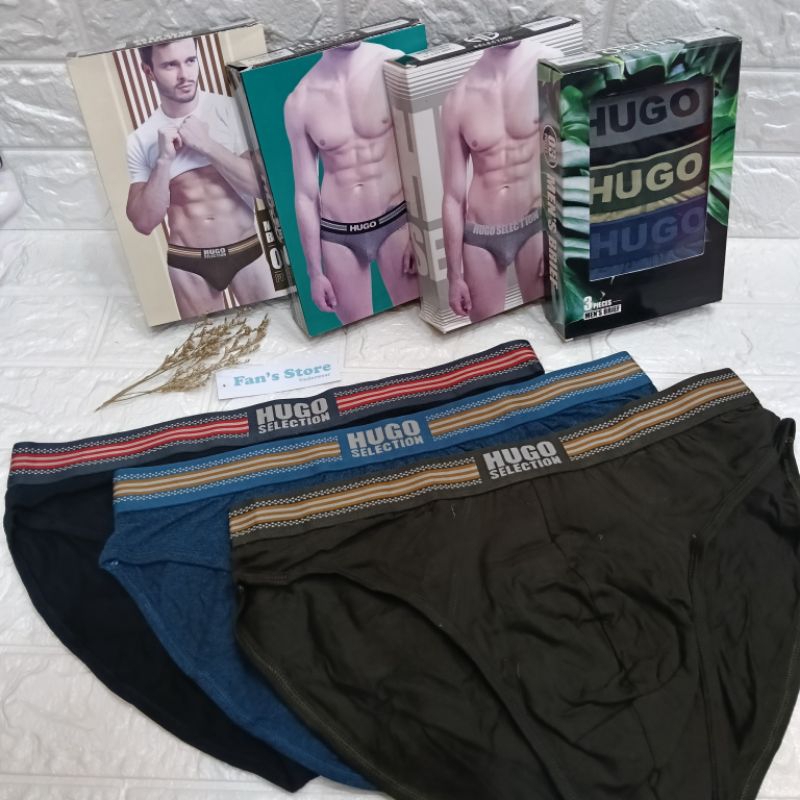 [3PCS] Hugo Selection Celana Dalam Pria