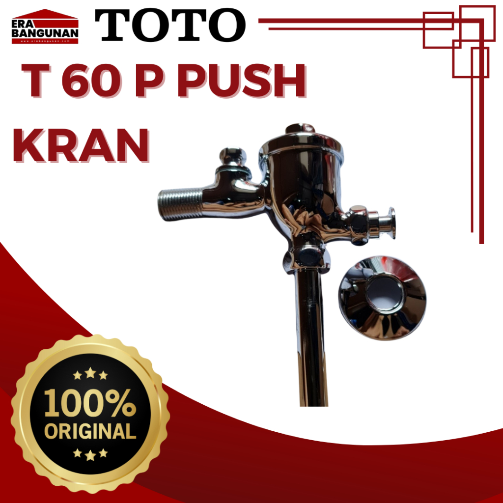 TOTO T 60 P PUSH KRAN TOTO ORIGINAL NEW PRODUK