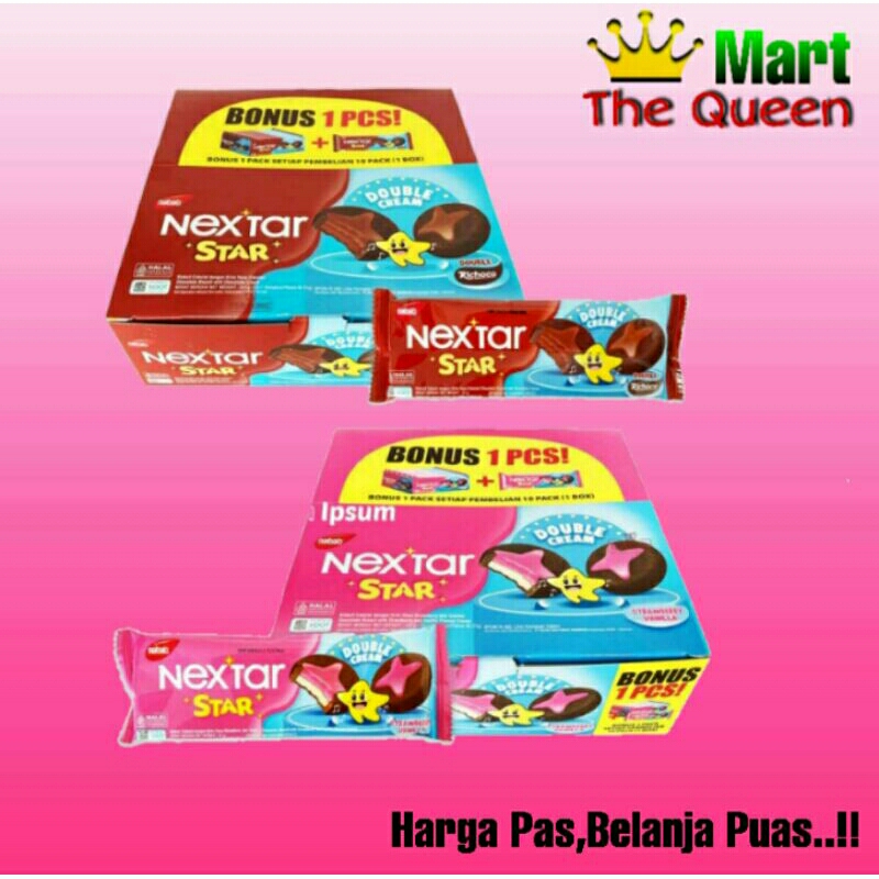 

NEXTAR STAR coklat/strawbery 1 pack isi 10 pcs