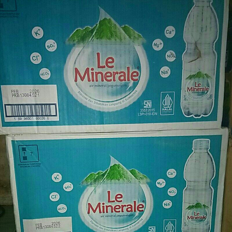 

le minerale 600ml perdus