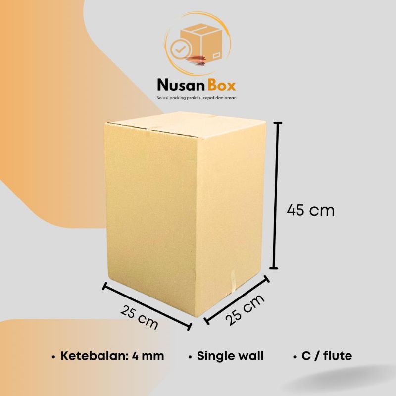 

KARDUS PACKING KARTON BOX POLOS 25X25X45 CM