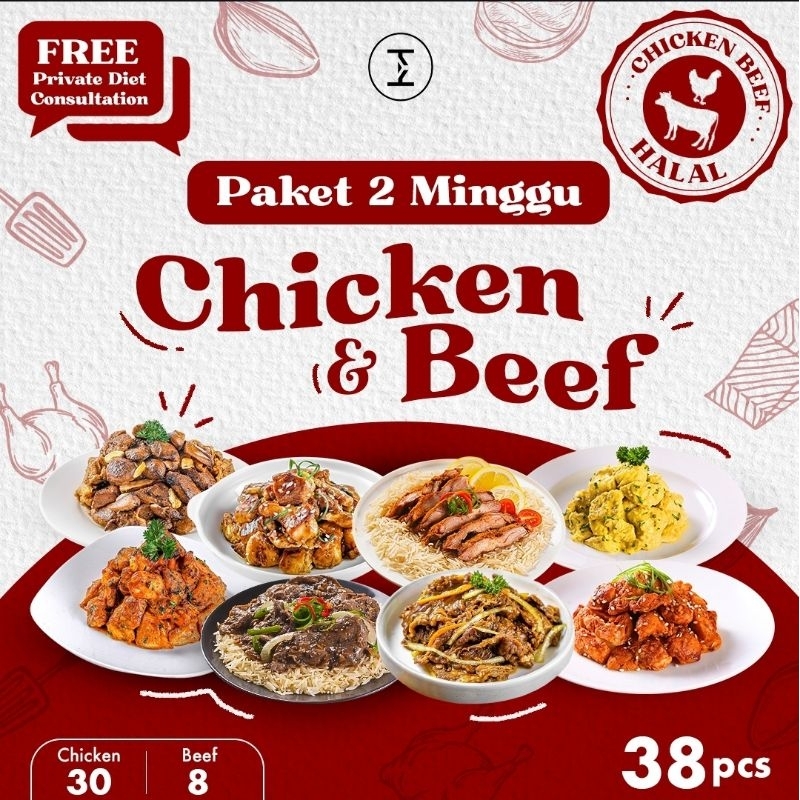 

paket 2 minggu chicken & beef