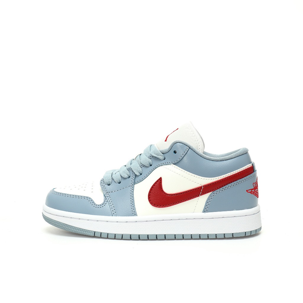 NK Air Jordan 1 Low"Blue Grey Dune Red"AJ1