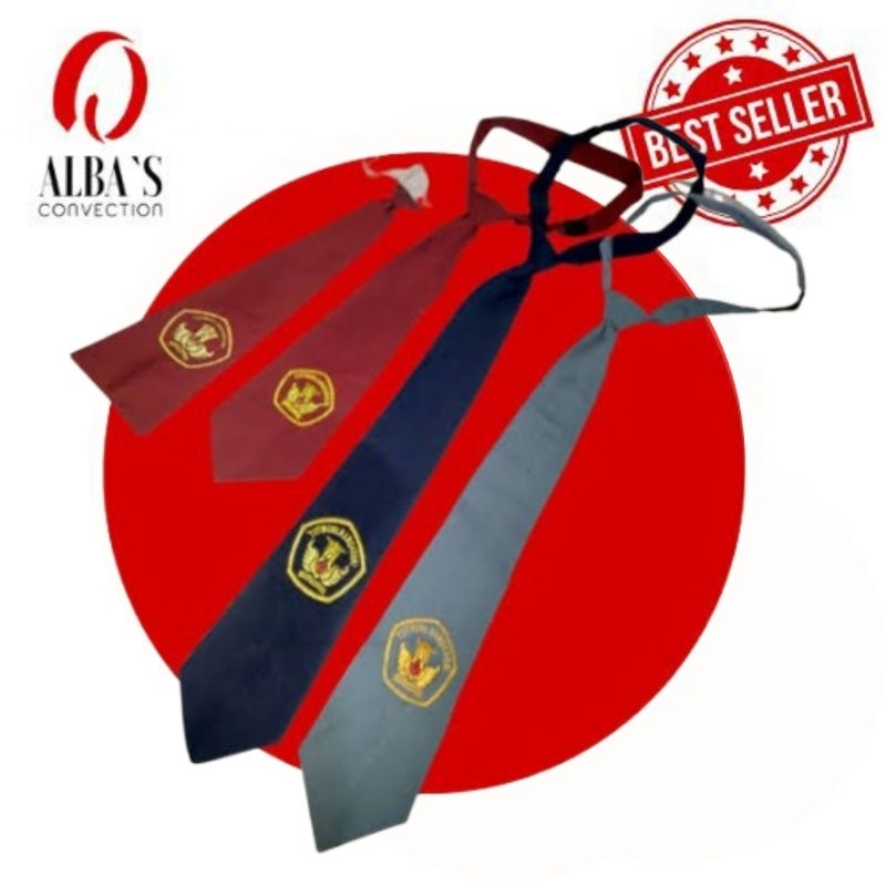 Dasi Sekolah Dasi SD SMA MTS SMP SMK Bahan Seragam Karet Perekat