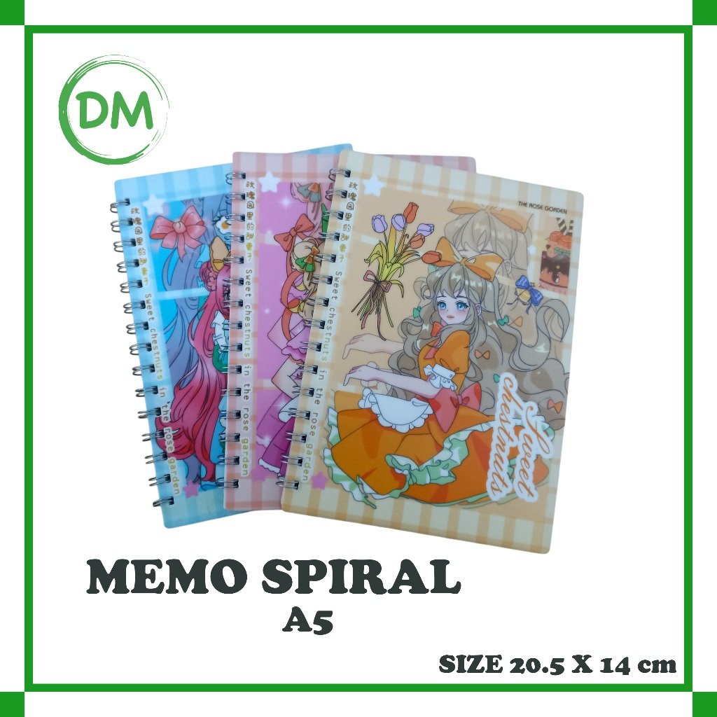 

AA0920 - 3 / 29 MEMO SPIRAL KARAKTER GIRL