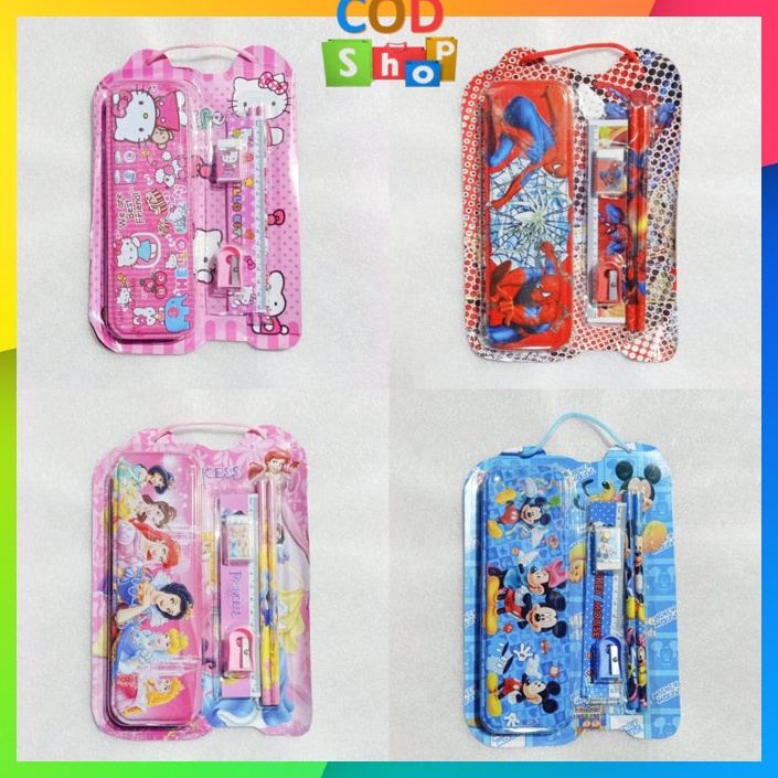 

Harga Hemat COD S6139 Stationery Set Souvenir Anak Paket Alat Tulis Sekolah Fancy Set Anak Motif Karakter Lucu Set Alat Tulis 6 in 1
