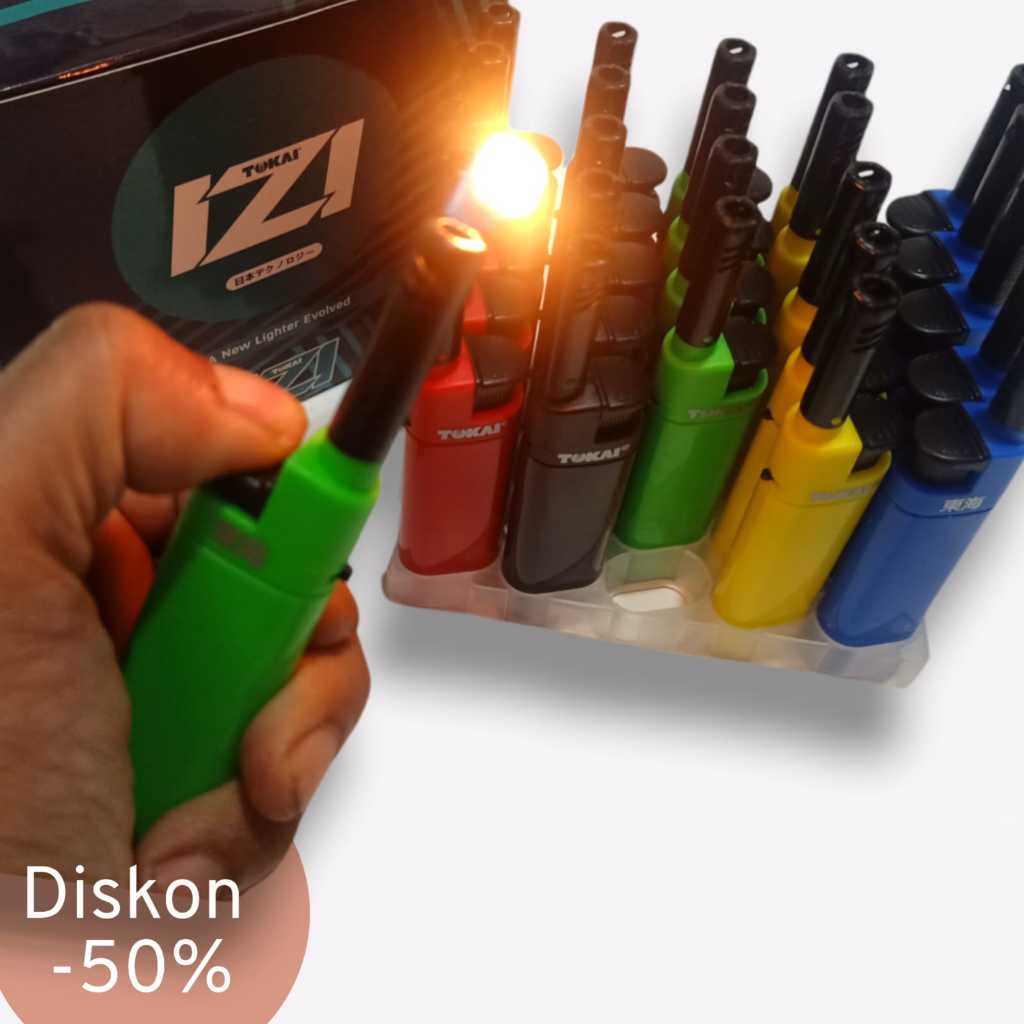 Alat Pemantik Korek Api Gas Tokai / Pemantik Kompor Api Bara Magnet Gas Lighter / Korek Api Isi Ulan