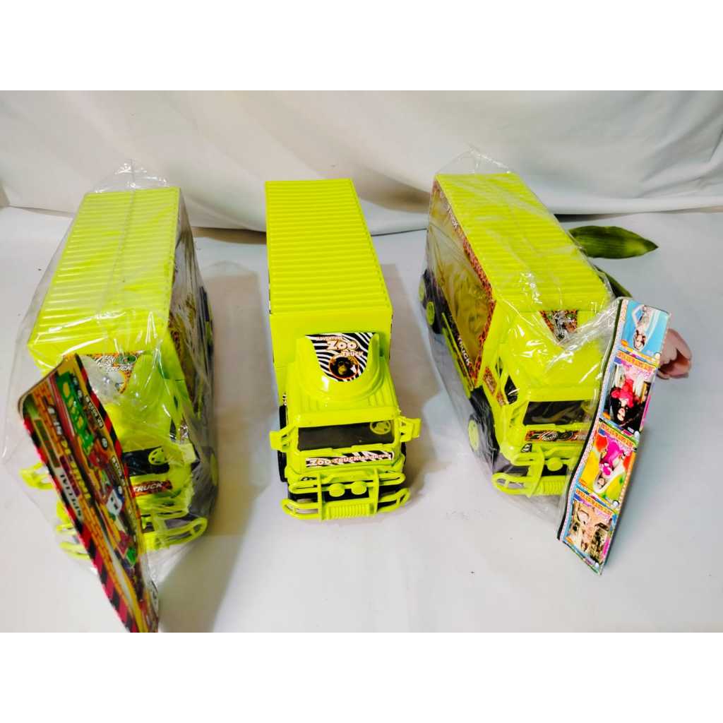 Mainan Mobil Truk Kebun Binatang Safari Box Hewan- 2602